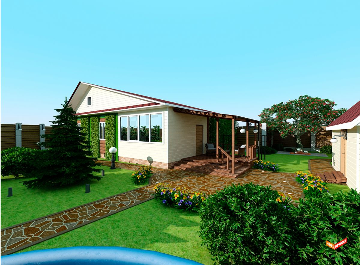 ландшафт, дизайн, зонирование земельного участка