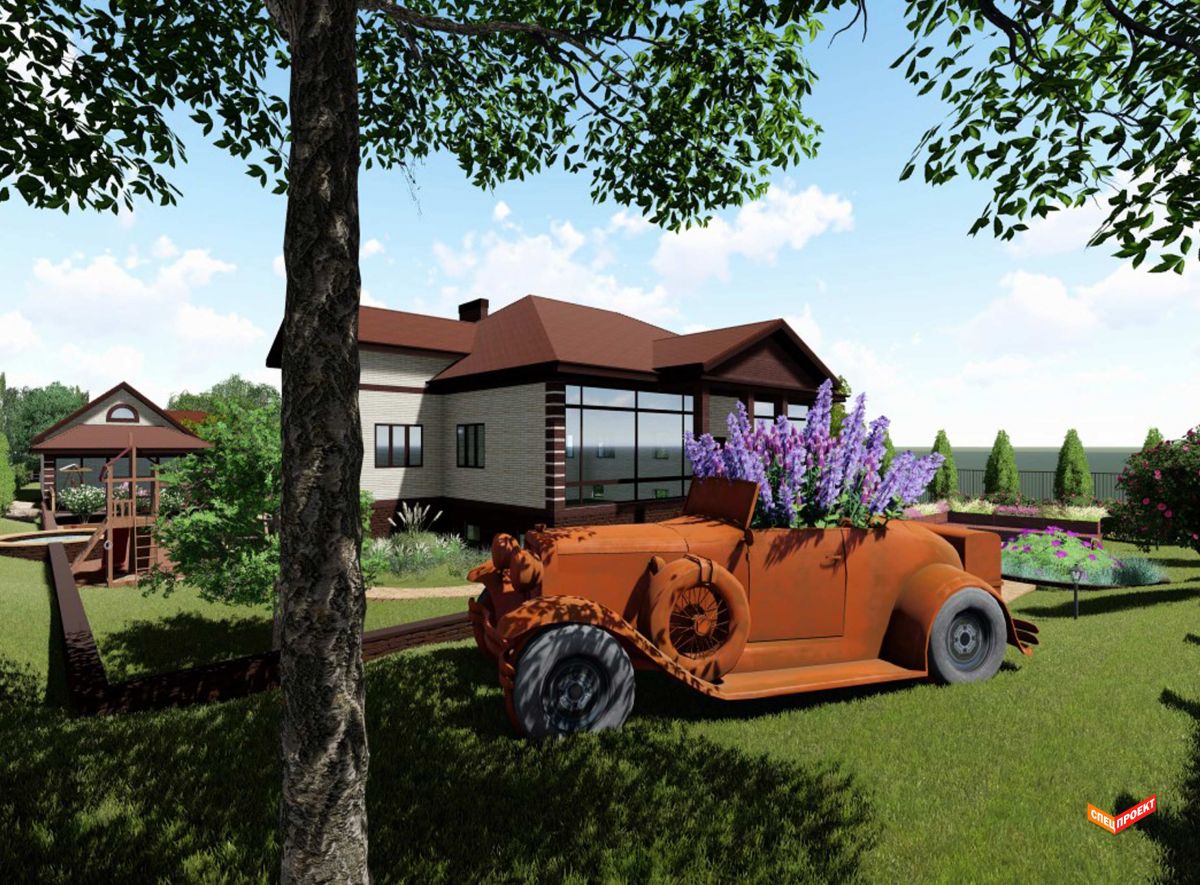 усадьба ландшафт дизайн участок