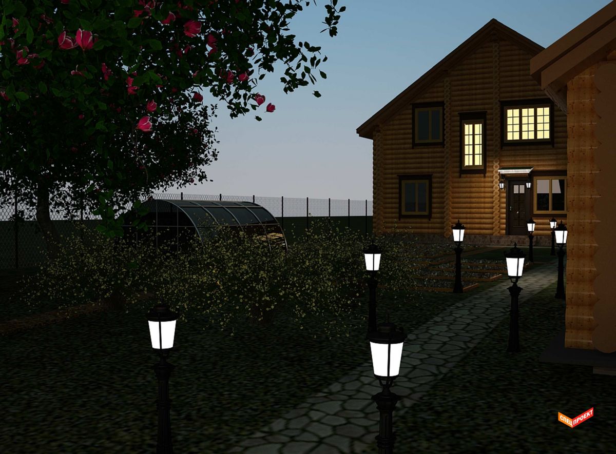 усадьба участок ландшафт зонирование