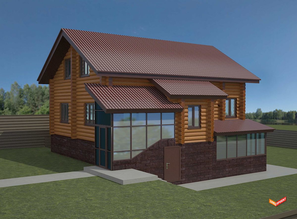 деревянный дом сруб дизайн